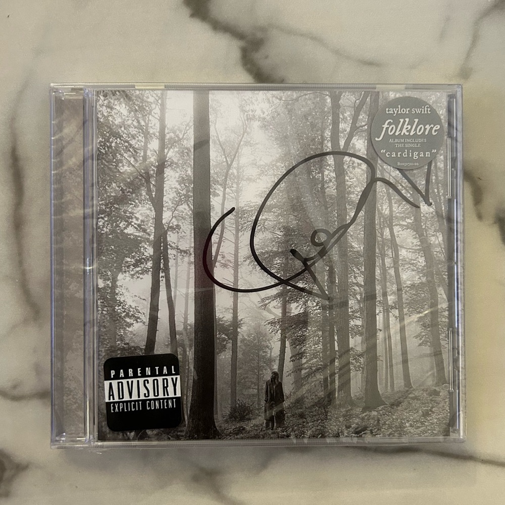 Autographed Taylor Swift Folklore CD